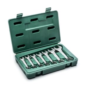 JUEGO LLAVE COMBINADA CORTA (ESPEJO) ESTUCHE 7PC 10 - 19 MM