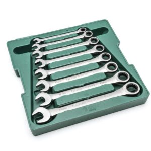 JUEGO LLAVES COMB C/ RATCHET ESTUCHE 8PC 8 - 19 MM