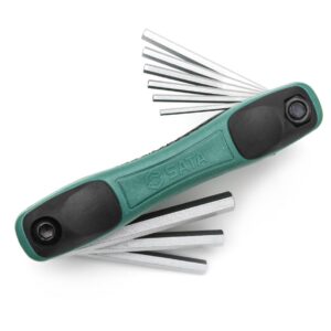 JUEGO LLAVE HEX PLEGABLE  9PC 1/4 - 5/32 PUL