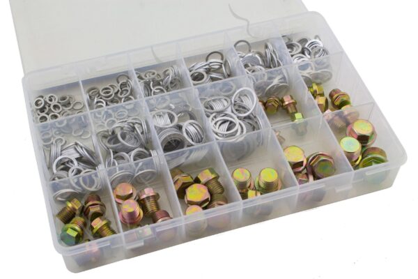 JUEGO TAPONES Y ARANDELAS PARA CARTER 534 PIEZAS