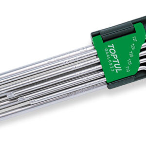JUEGO DE LLAVES TORX, EXTRALARGAS, CON PIN DE SEGURIDAD TYT Y DIAMOND TIP