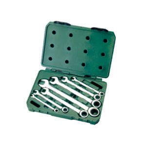 JUEGO LLAVES COMB C/ RATCHET REV ESTUCHE 6PC 10 - 19 MM
