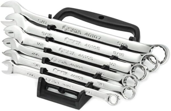 FULL POLISH OFFSET COMB WRENCH 10MM
