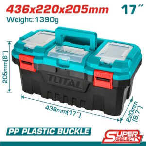CAJA HERRAMIENTA 17" PLASTICA SUPER SELECT TOTAL (TPBX0171)