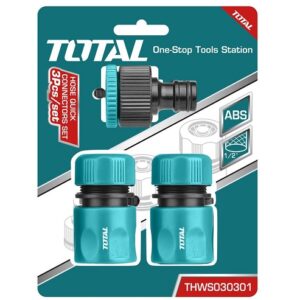 CONECTOR RAPIDO 1/2" PARA MANGUERA JUEGO X 3PZS TOTAL (THWS030301)