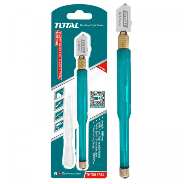 CORTAVIDRIO 165MM LUBRICADO PLASTICO TOTAL (THT561782)
