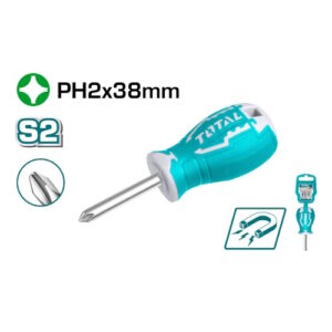 DESTORNILLADOR 2X38MM (PUÑO) (+) PUNTA INMANTADA INDUSTRIAL TOTAL (THT26PH2038)