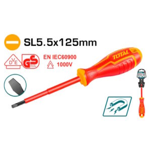 DESTORNILLADOR AISLADO 1000V INDUSTRIAL 125 MM AMARILLO - ROJO TOTAL (THTIS5125)