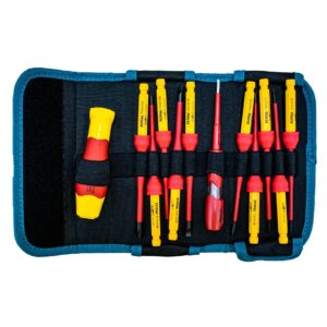 DESTORNILLADOR AISLADO INDUSTRIAL JUEGO X 12PZS INTERCAMBIABLE 1000V TOTAL (THKISD1201)