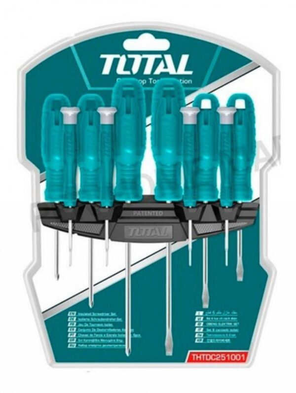 DESTORNILLADOR CROMO VANADIUM JUEGO X 10 PZS TOTAL (THTDC251001)