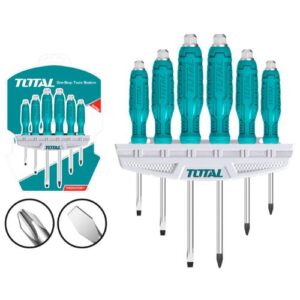 DESTORNILLADOR DE IMPACTO CROMO VANADIUM JUEGO X 6 PZS TOTAL (THGSS35061)
