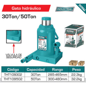 GATO BOTELLA 30 TONELADAS INDUSTRIAL TOTAL (THT109302)
