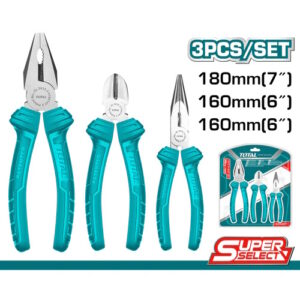JUEGO DE ALICATES X 3 PZS ( ALICATE 7", CORTA FRIO 6", PINZA 6") TOTAL (THT1K0311)