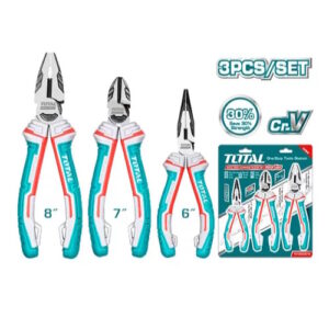 JUEGO DE ALICATES X 3 PZS INDUSTRIAL (PINZA 6",CORTAFRIO 7",ALICATE 8") TOTAL (THT2K0301S)