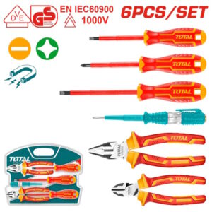 JUEGO DE HERRAMIENTAS AISLADAS X 6 PZS INDUSTRIAL TOTAL (THKIST3062)