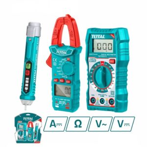 KIT MEDIDOR DE CORRIENTE DIGITAL INCLUYE PROBADOR - TESTER - PINZA SUPER SELECT TOTAL (TMT43028) (16321)Ref: 16321