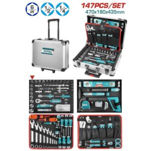 MALETA PORTA HERRAMIENTA 147 PZS INDUSTRIAL TOTAL (THKTHP21476)