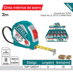 METRO 3 MTS TRIPLE BOTON TOTAL (TMT126031)