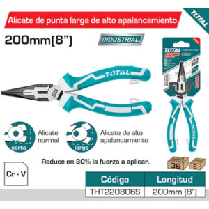 PINZA 8" INDUSTRIAL CROMO VANADIUM TOTAL (THT220806S)