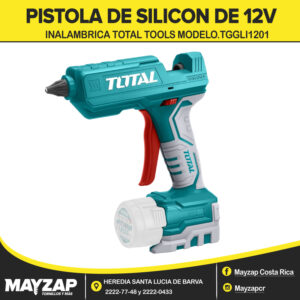 PISTOLA SILICONA INALAMBRICA 12V BATERIA Y CARGADOR NO INCLUIDO TOTAL (TGGLI1201)