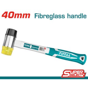 PORRA 40 MM GOMA Y PLASTICO MANGO FIBRA DE VIDRIO TOTAL (THT77406)