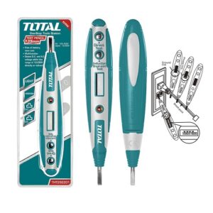 PROBADOR DE CORRIENTE DIGITAL 12-220V TOTAL (THT292201)
