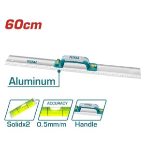 REGLA 60CM ALUMINIO CON NIVEL TOTAL (TMT222606)