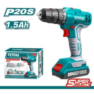 TALADRO INALAMBRICO 3/8" BATERIA ION LITIO 20V TOTAL SUPER SELECT (UTDLI20011)