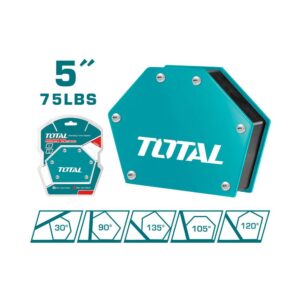 SUJETADOR MAGNETICO 5 75LBS 5 POSICIONES PARA SOLDAR TOTAL (TAMWH75056) (15276)Ref: 15276