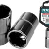 Total Tools Thtst12181 Cubo Corto Hexagonal Niquelado Negro Espiga 1/2 18mm - Cubo Corto Hex Niquel Negro Espiga 1/2" 18mm