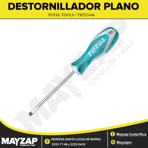 TOTAL TOOLS THT21446 DESTORNILALDOR PLANO 4X4MM CR-V LARGO 100MM