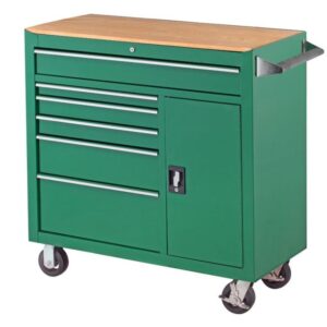 CARRO 8 GAVETAS CON PUERTA DE 41" - VERDE SATA