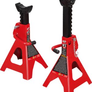 TORIN T43002 PAR DE SOPORTES DE 3 TON DOBLE PIN RANGO ALTURA 285-425MM ROJO
