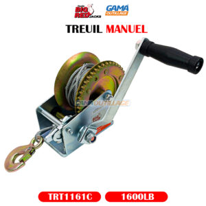 TORIN TRT1161C WINCHE MANUAL CON CABLE ACERO 725.7KG (1600 LBS)