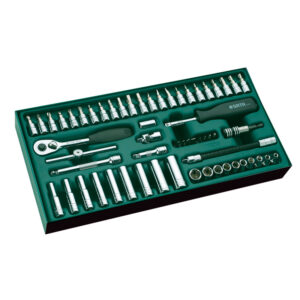 JUEGO COPAS  1/4" 6PT BANDEJA 66PC MM