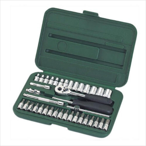JUEGO COPAS 1/4" 6PT - COPAS CON PUNTAS  38PC MM