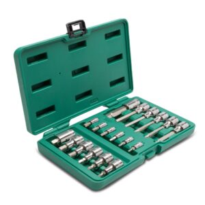 JUEGO COPA C/PUNTAS HEX 1/4"- 1/2" 18PC