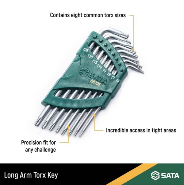 LONG TORX WRENCH (TAMPER-PROOF) TT-10 - Image 2