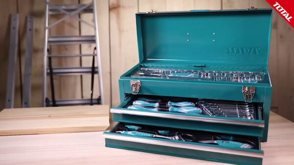 CAJA HERRAMIENTA INCLUYE 97 PZS INDUSTRIAL METALICA TOTAL (THPTCS70971) - Image 2