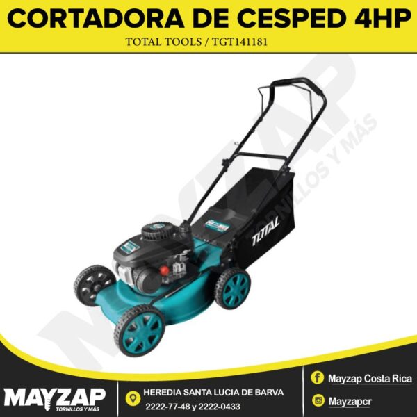 CORTADORA DE CESPED 141CC INDUSTRIAL A GASOLINA 2600RPM TOTAL (TGT141181) - Image 2