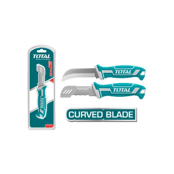 CUCHILLO PELACABLE 200 MM CURVO ACERO INOXIDABLE TOTAL (THT51882) - Image 2