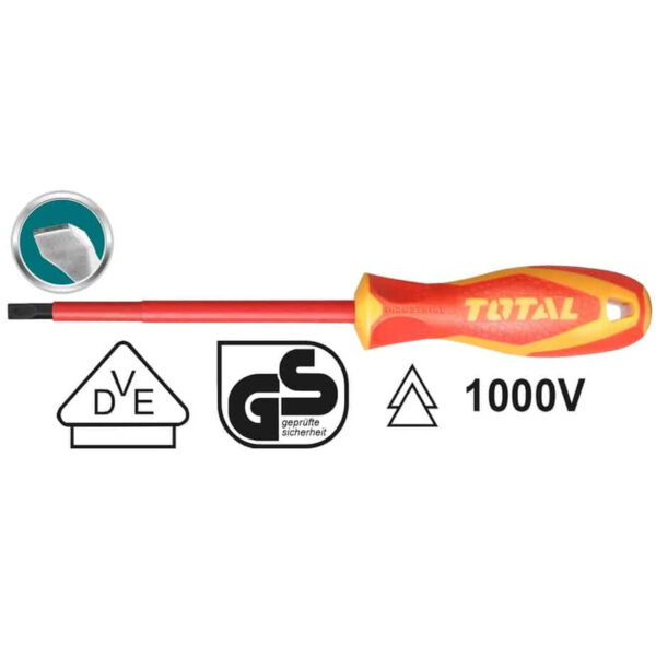 DESTORNILLADOR AISLADO 1000V INDUSTRIAL 125 MM AMARILLO - ROJO TOTAL (THTIS5125) - Image 2