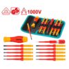 DESTORNILLADOR AISLADO INDUSTRIAL JUEGO X 12PZS INTERCAMBIABLE 1000V TOTAL (THKISD1201) - Image 2