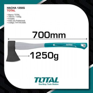 HACHA 1250G MANGO FIBRA DE VIDRIO TOTAL (THT7812506)