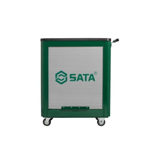 CARRO 4 BANDEJAS Y PUERTA DE CORTINA DE 25" - VERDE - Image 2