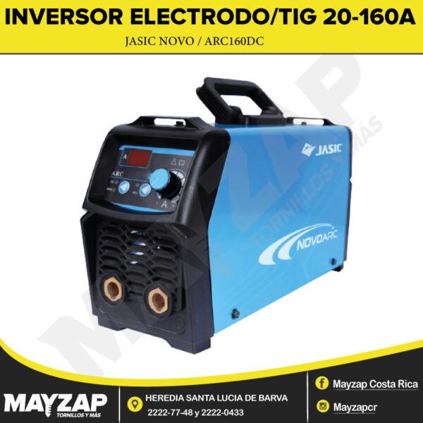 JASIC NOVO ARC160DC (Z2A4) SOLDADORA ELECTRODO/TIG 20-120A 120V/60HZ/1F IP21S - Image 2