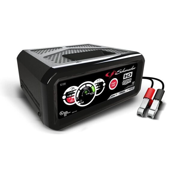 SCHUMACHER SC1306 CARGADOR DE BATERÍA AUTOMÁTICO ARRANQUE DE MOTOR 80AMP/20AMP/2AMP 12V