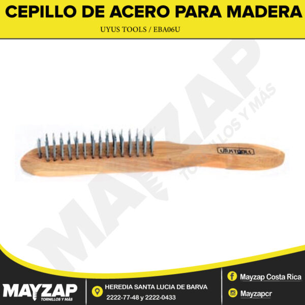 CEPILLO DE ACERO  (GRATA DE MANO) 6 HILERAS - Image 2