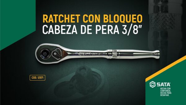 3/8" RATCHET CON BLOQUEO CABEZA DE PERA - Image 3