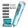 ATORNILLADOR INALAMBRICO 4V CAJA PLASTICA 42PCS TOTAL (TSDLI0403) - Image 3